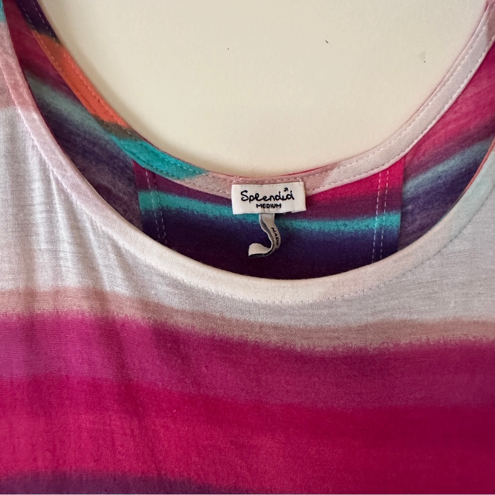 Splendid Open Back Drape Tee - Picture 3 of 4